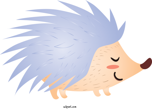Free Animals Cartoon Nose Hedgehog For Hedgehog Clipart Transparent Background