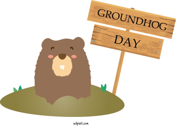 Free Holidays Groundhog Groundhog Day Beaver For Groundhog Day Clipart Transparent Background