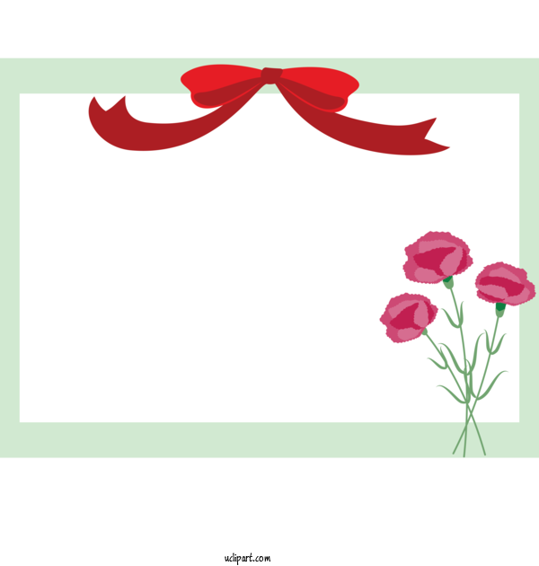 Free Holidays Red Pink Flower For Mothers Day Clipart Transparent Background