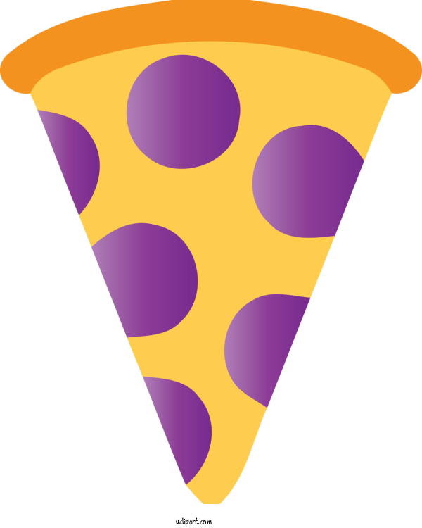 Free Food Purple Violet Yellow For Pizza Clipart Transparent Background