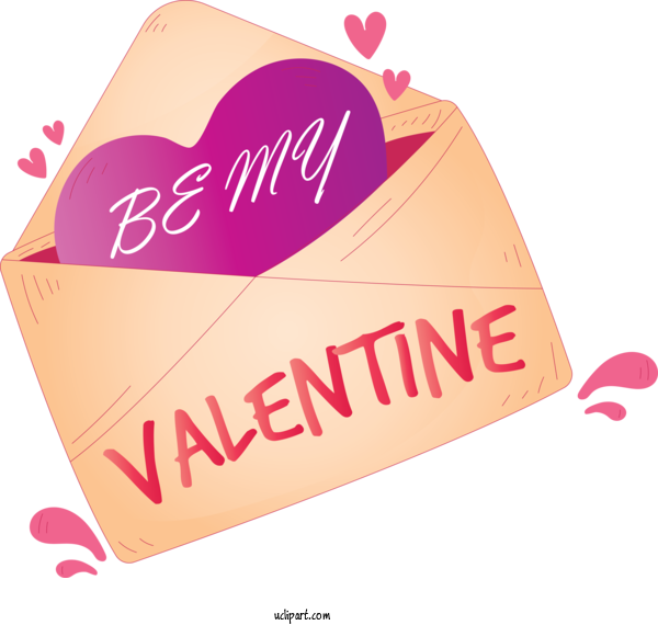 Free Holidays Text Pink Heart For Valentines Day Clipart Transparent Background