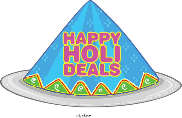 Free Holidays Party Hat Cone Party Supply For Holi Clipart Transparent Background