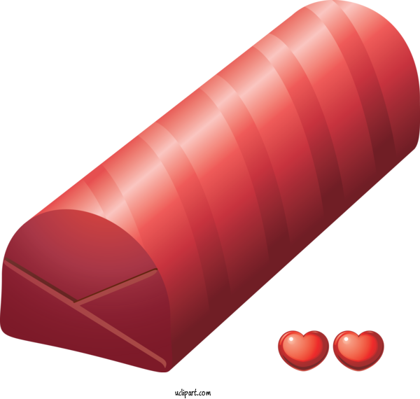 Free Holidays Red Cylinder For Valentines Day Clipart Transparent Background