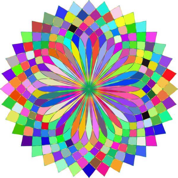 Free Lotus Flower Circle Line Symmetry Clipart Clipart Transparent Background
