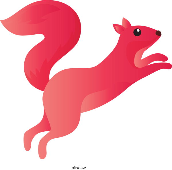 Free Animals Red Squirrel Tail For Squirrel Clipart Transparent Background