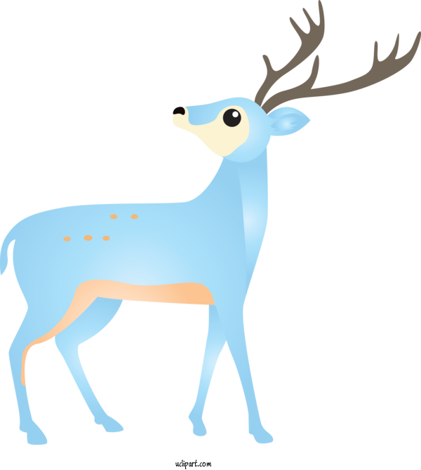 Free Animals Reindeer Deer Wildlife For Reindeer Clipart Transparent Background