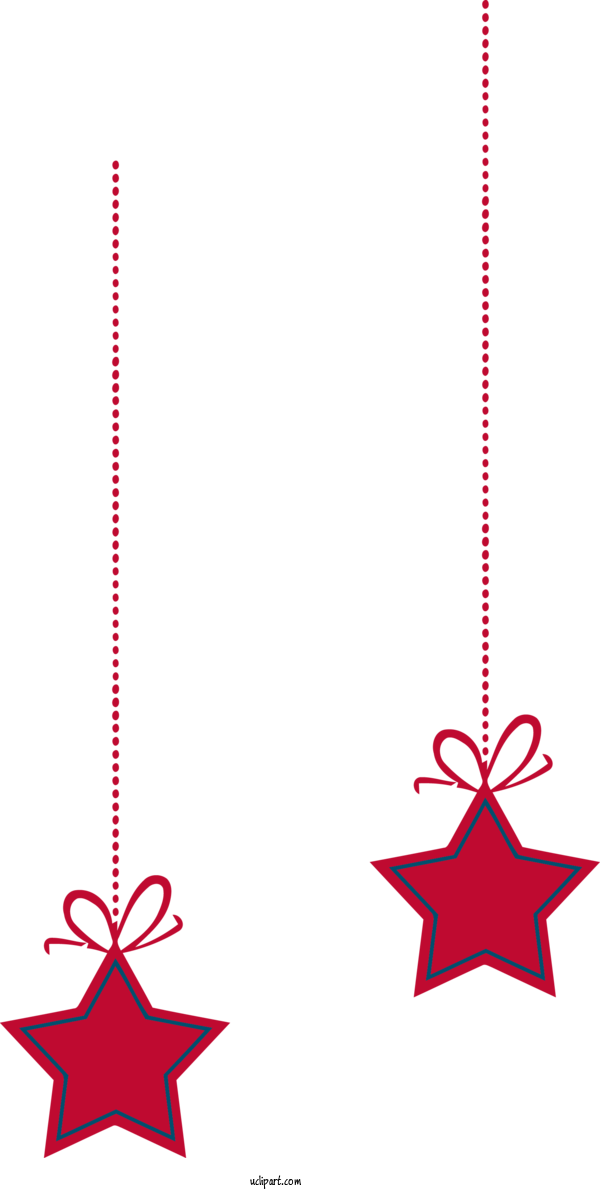 Free Holidays Red Line Holiday Ornament For Christmas Clipart Transparent Background