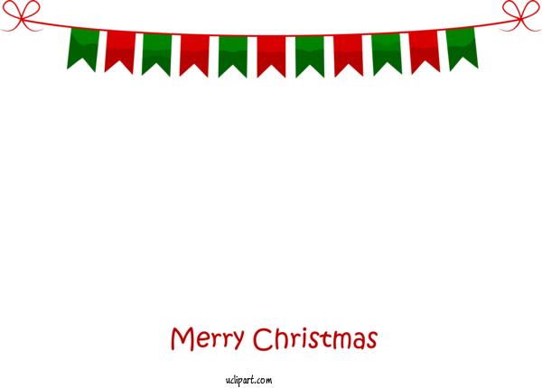 Free Holidays Green Red Text For Christmas Clipart Transparent Background