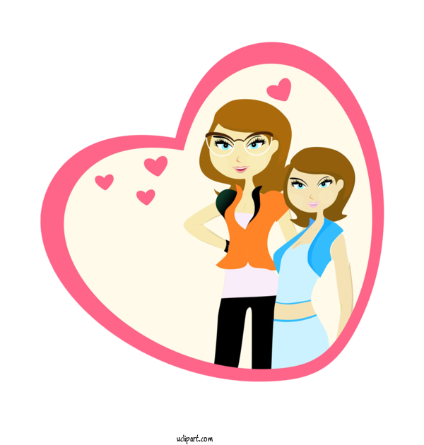 Free Holidays Cartoon Cheek Love For Mothers Day Clipart Transparent Background