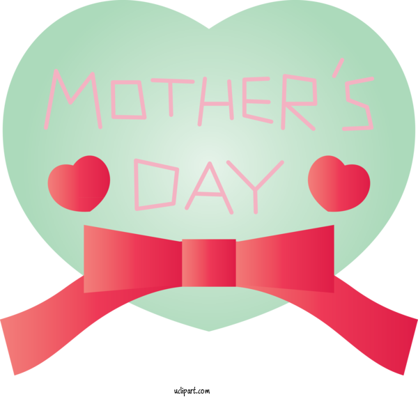 Free Holidays Heart Pink Love For Mothers Day Clipart Transparent Background