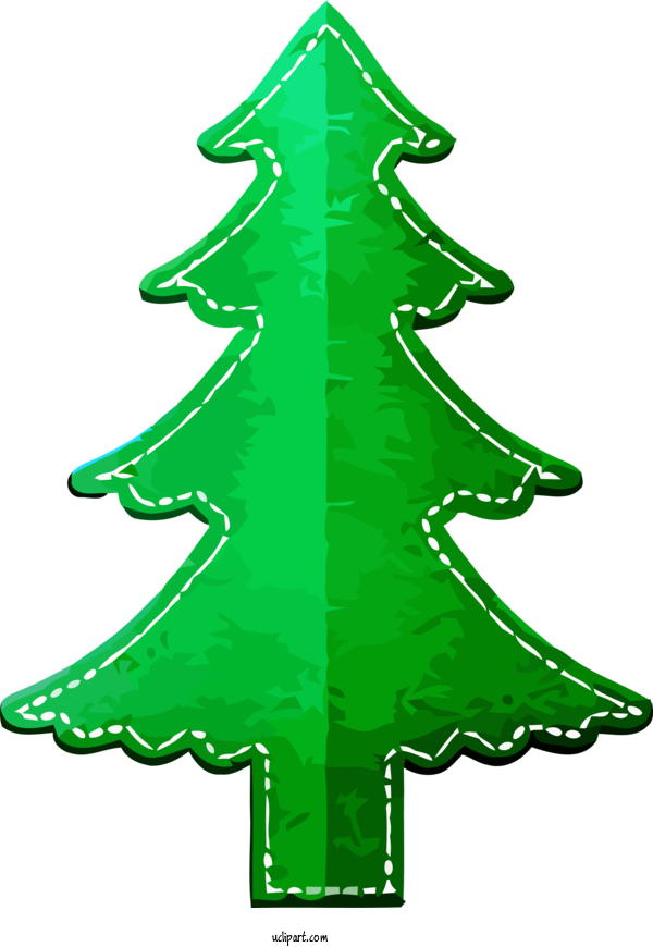 Free Holidays Christmas Tree Green Oregon Pine For Christmas Clipart Transparent Background