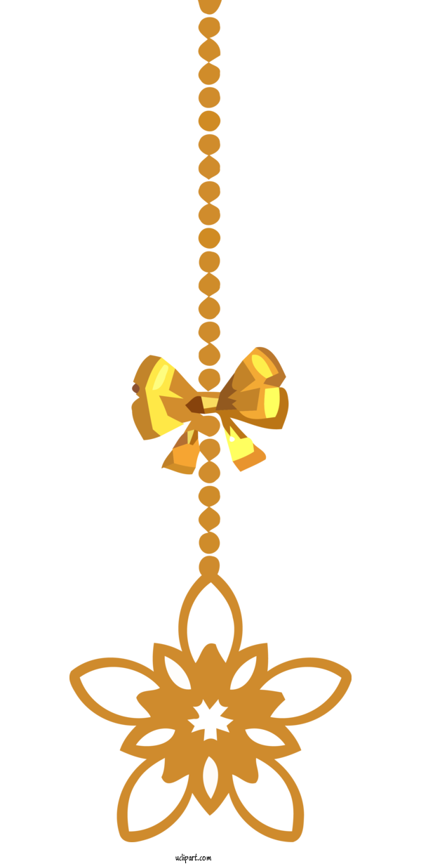 Free Holidays Yellow Symbol Body Jewelry For Christmas Clipart Transparent Background
