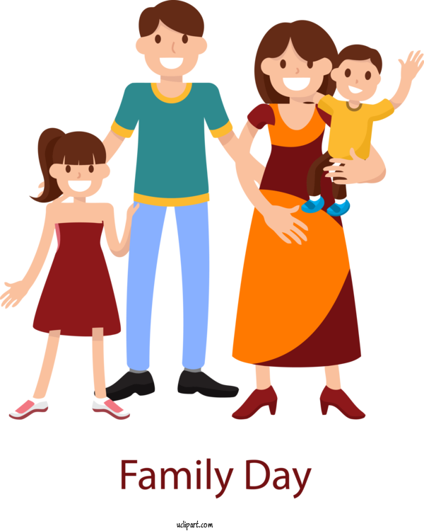 Free Holidays People Cartoon Sharing For Family Day Clipart Transparent Background