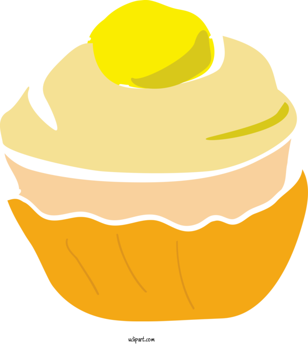 Free Food Yellow Food Dish For Cake Clipart Transparent Background