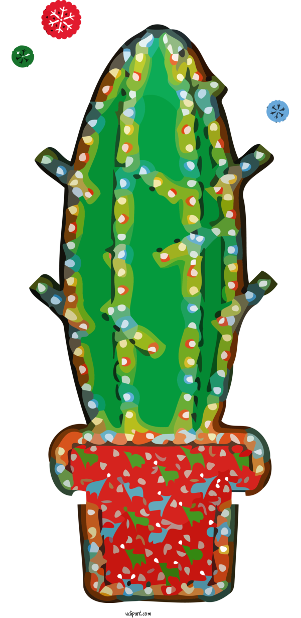 Free Holidays Cactus Holiday Ornament Plant For Christmas Clipart Transparent Background