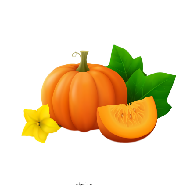 Free Holidays Calabaza Orange Vegetable For Thanksgiving Clipart Transparent Background