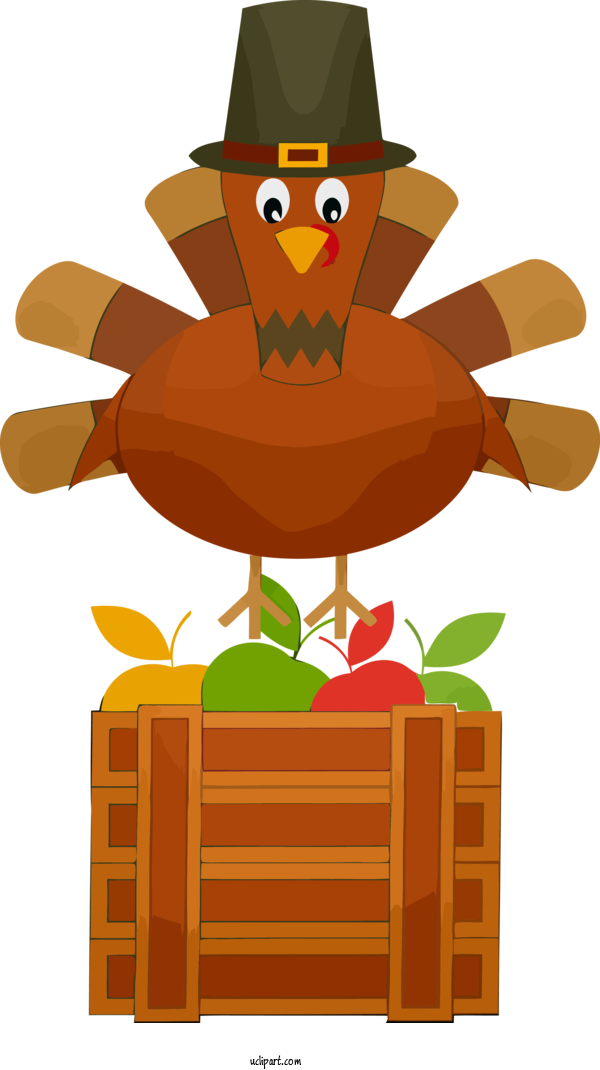 Free Holidays Cartoon Bird For Thanksgiving Clipart Transparent Background