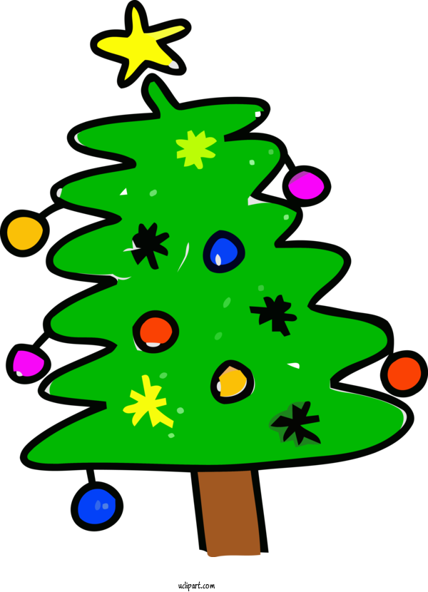 Free Holidays Christmas Tree Oregon Pine Colorado Spruce For Christmas Clipart Transparent Background