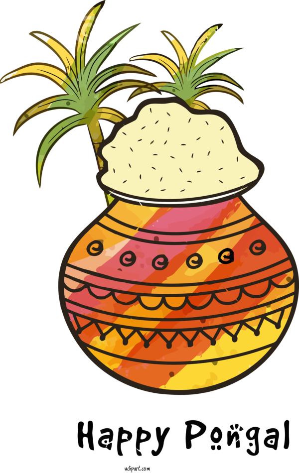 Free Holidays Pineapple Ananas Fruit For Pongal Clipart Transparent Background