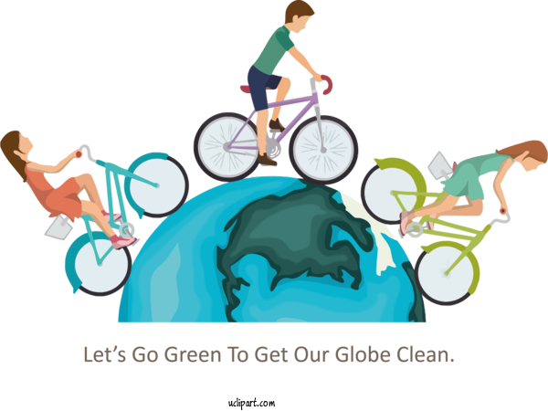 Free Holidays Bicycle Cycling Vehicle For Earth Day Clipart Transparent Background