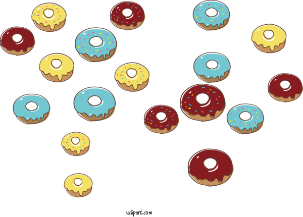 Free Food Button Circle For Donut Clipart Transparent Background