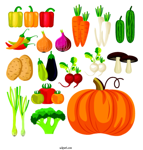 Free Holidays Vegetable Food Group Natural Foods For Thanksgiving Clipart Transparent Background