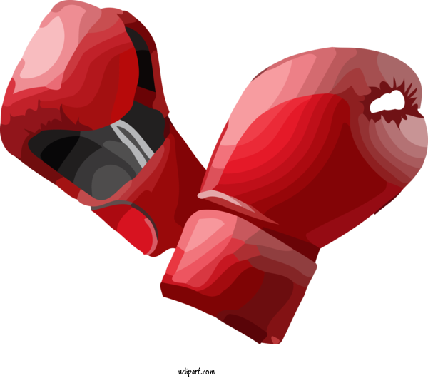 Free Holidays Red Boxing Glove Boxing Equipment For Boxing Day Clipart Transparent Background