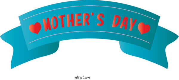 Free Holidays Text Turquoise Logo For Mothers Day Clipart Transparent Background