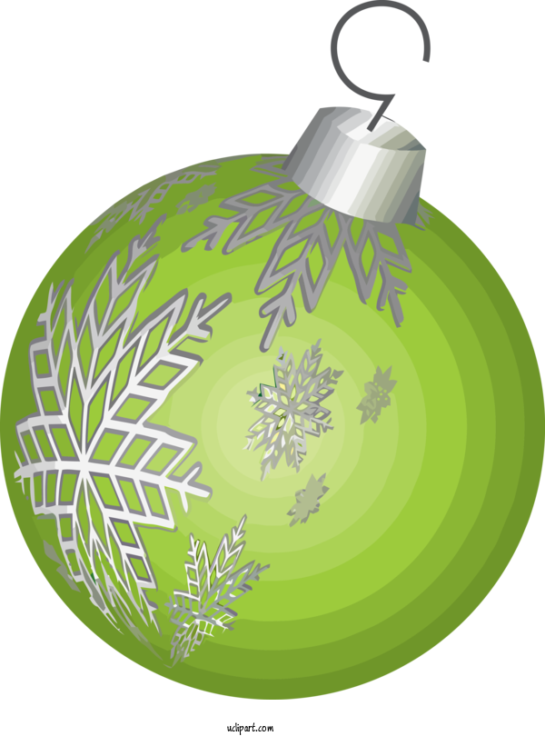 Free Holidays Green Christmas Ornament Ornament For Christmas Clipart Transparent Background