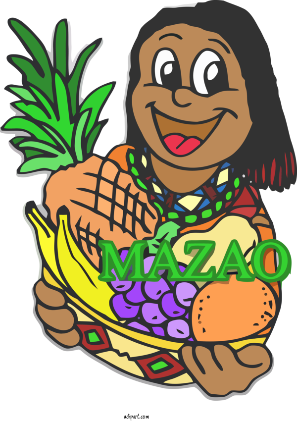 Free Holidays Cartoon Plant Pineapple For Kwanzaa Clipart Transparent Background
