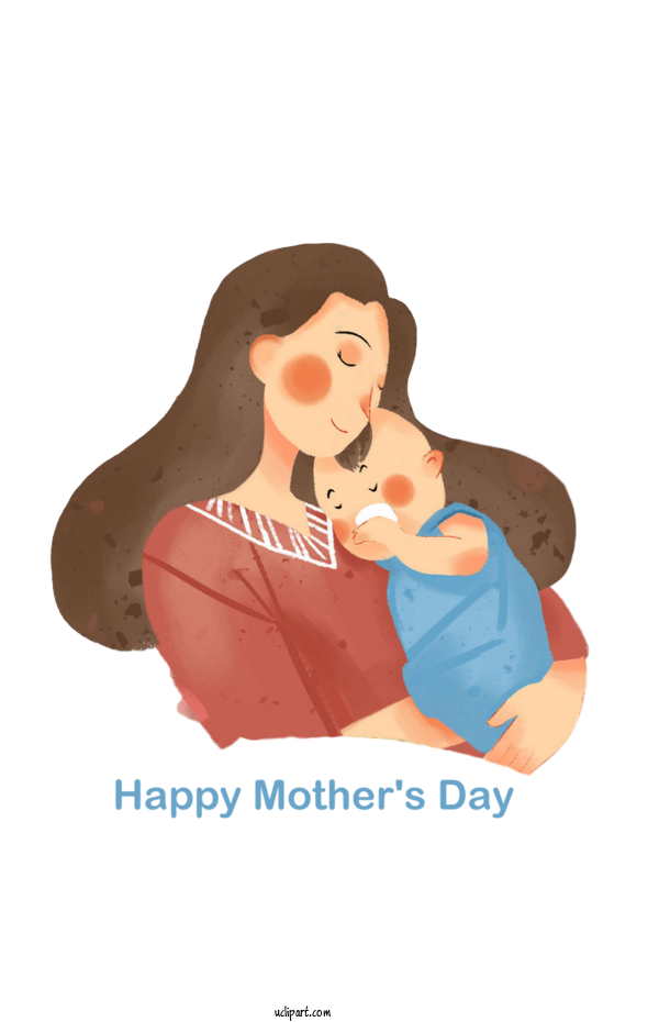 Free Holidays Cartoon Nose Hand For Mothers Day Clipart Transparent Background