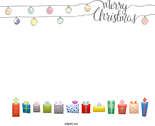 Free Holidays Text Line Font For Christmas Clipart Transparent Background