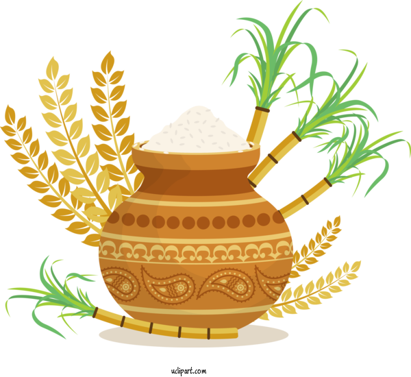 Free Holidays Plant Herb For Pongal Clipart Transparent Background