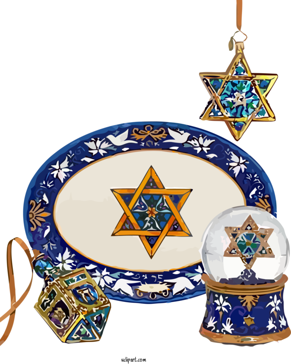 Free Holidays Porcelain Blue And White Porcelain Dinnerware Set For Hanukkah Clipart Transparent Background