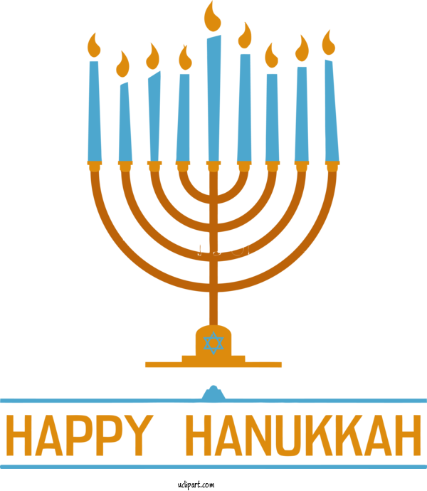 Free Holidays Candle Holder Hanukkah Menorah For Hanukkah Clipart Transparent Background