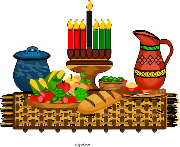 Free Holidays Junk Food Fast Food For Kwanzaa Clipart Transparent Background