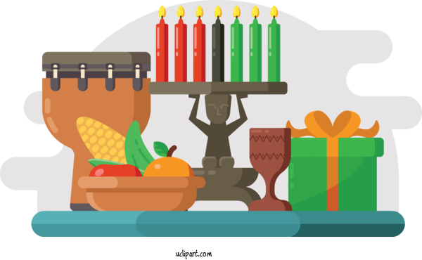 Free Holidays Fast Food For Kwanzaa Clipart Transparent Background