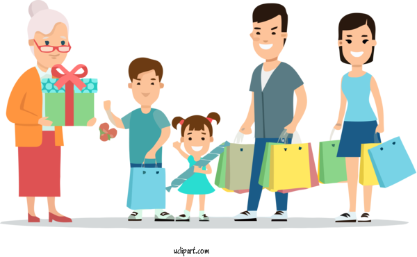 Free Holidays People Cartoon Social Group For Family Day Clipart Transparent Background