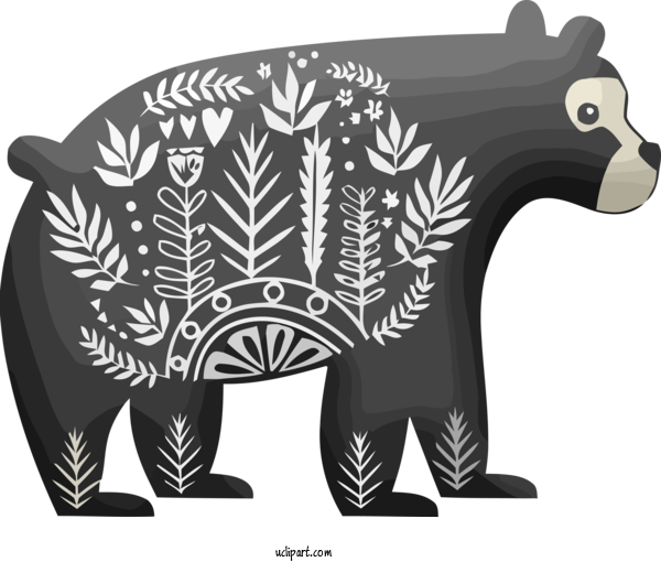 Free Holidays Tapir Animal Figure Bear For Christmas Clipart Transparent Background