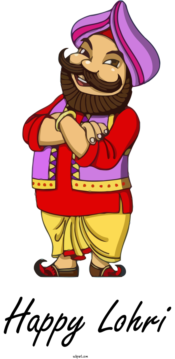 Free Holidays Cartoon Mascot For Lohri Clipart Transparent Background