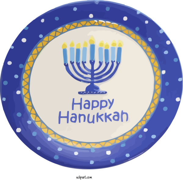 Free Holidays Hanukkah Menorah Candle Holder For Hanukkah Clipart Transparent Background