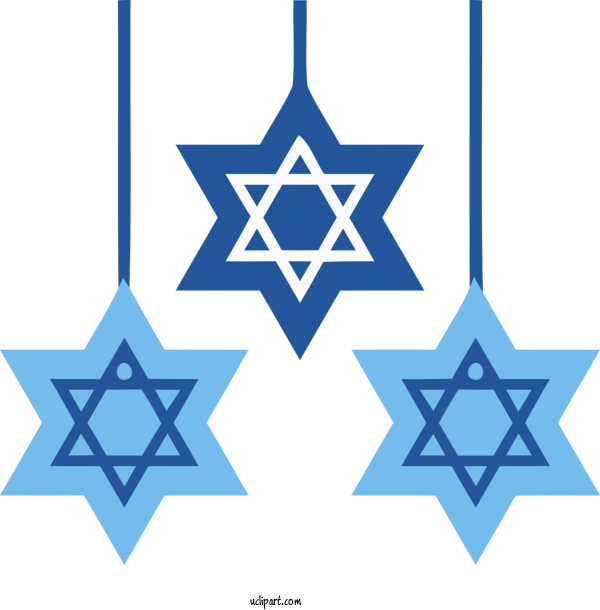 Free Holidays Blue Electric Blue Design For Hanukkah Clipart Transparent Background