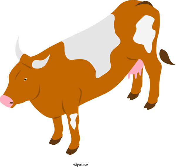 Free Holidays Bovine Animal Figure Bull For Pongal Clipart Transparent Background