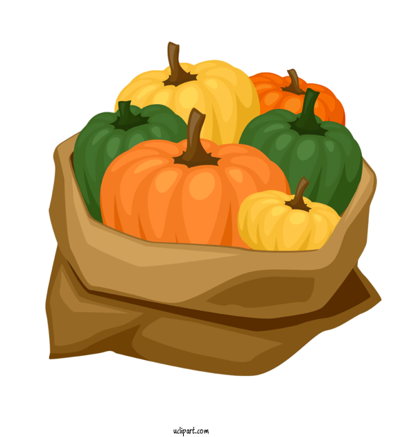 Free Holidays Vegetable Pumpkin Orange For Thanksgiving Clipart Transparent Background