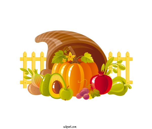 Free Holidays Pumpkin Calabaza Fruit For Thanksgiving Clipart Transparent Background