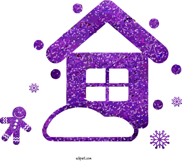 Free Holidays Violet Purple Line For Christmas Clipart Transparent Background