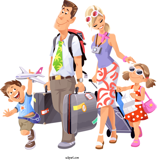 Free Holidays Cartoon Gesture Style For Family Day Clipart Transparent Background