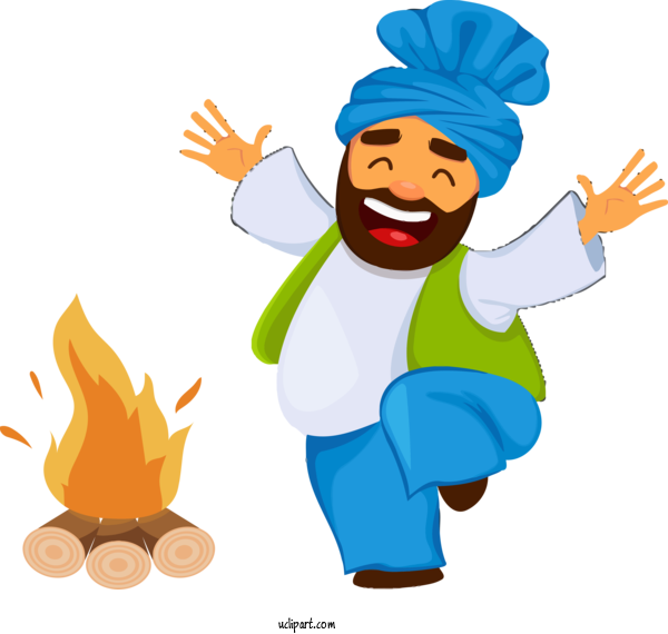 Free Holidays Cartoon Cook Gesture For Lohri Clipart Transparent Background