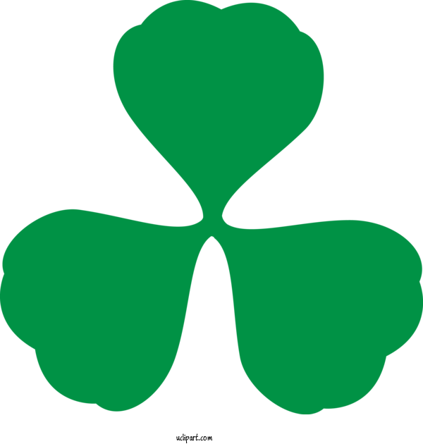 Free Holidays Green Leaf Symbol For Saint Patricks Day Clipart Transparent Background