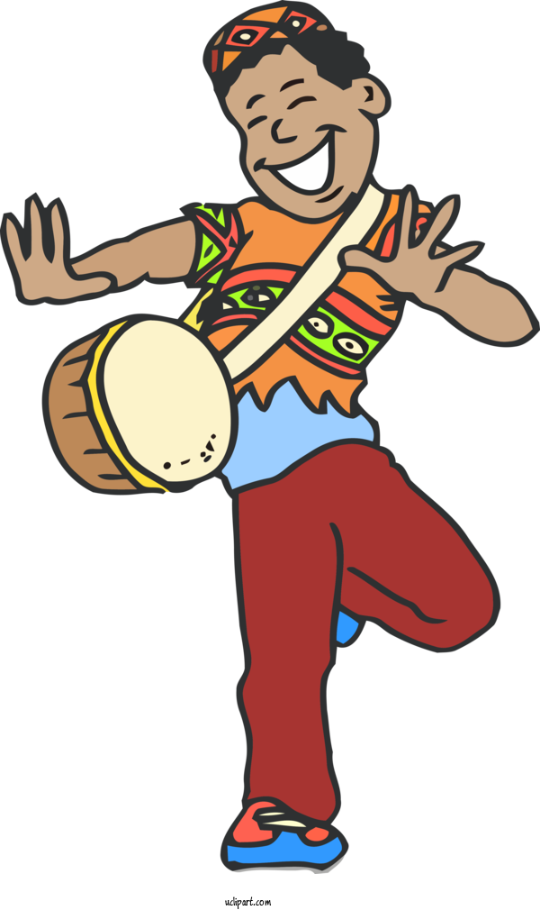 Free Holidays Cartoon Throwing A Ball Playing Sports For Kwanzaa Clipart Transparent Background